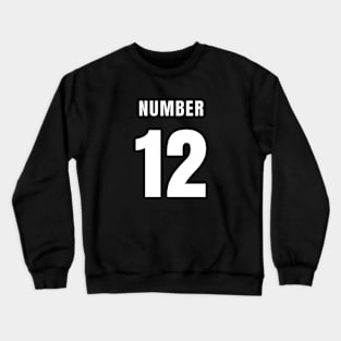 NUMBER 12 FRONT-PRINT Crewneck Sweatshirt